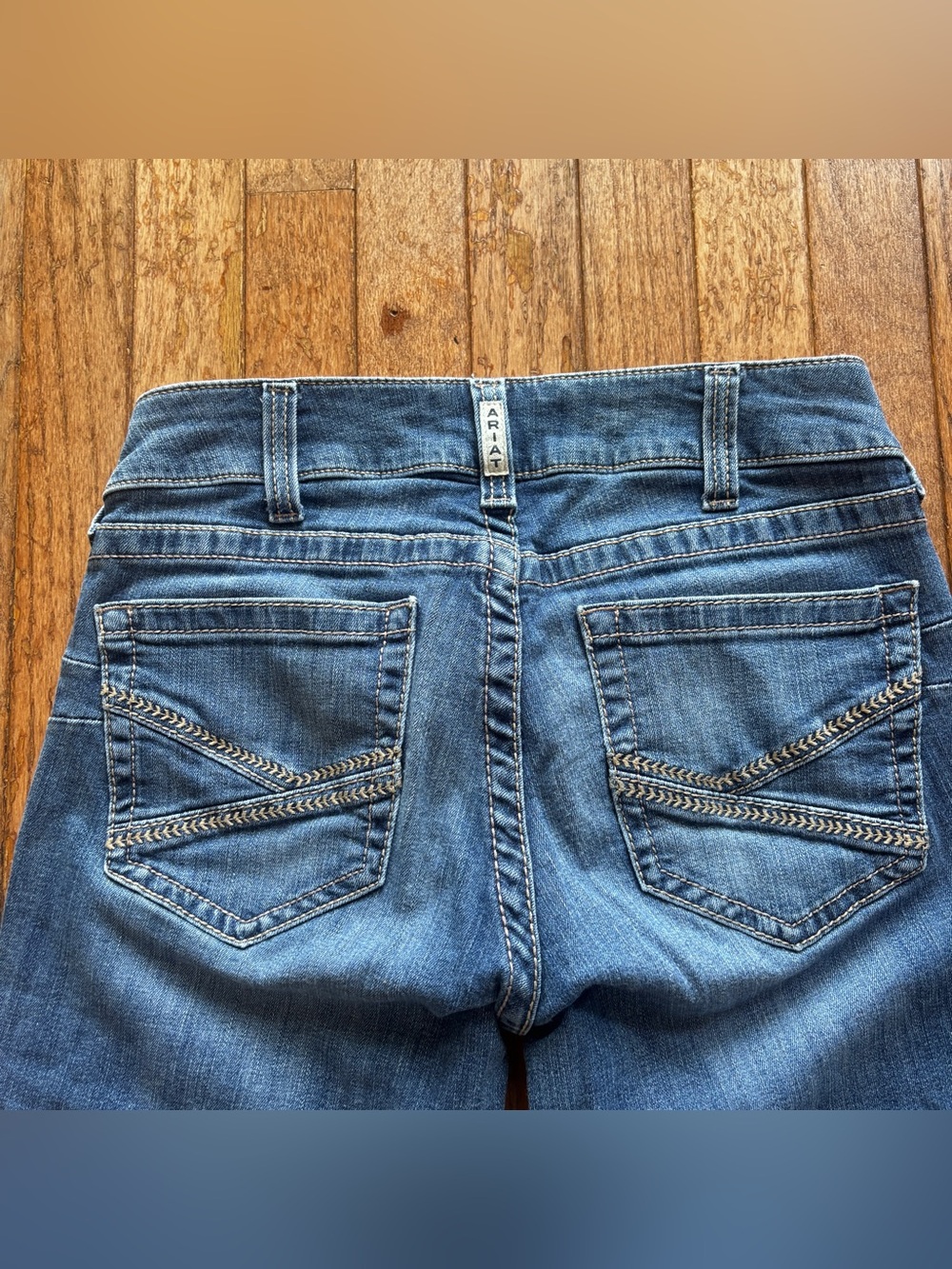 Womens Ariat Real Denim Mid Rise Boot jeans size 30S - Picture 8 of 9